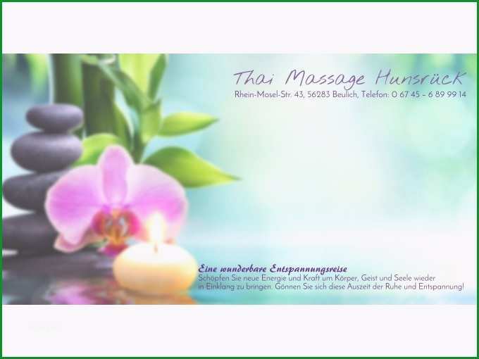 gutschein thai massage hunsrckmassage gutschein vorlage