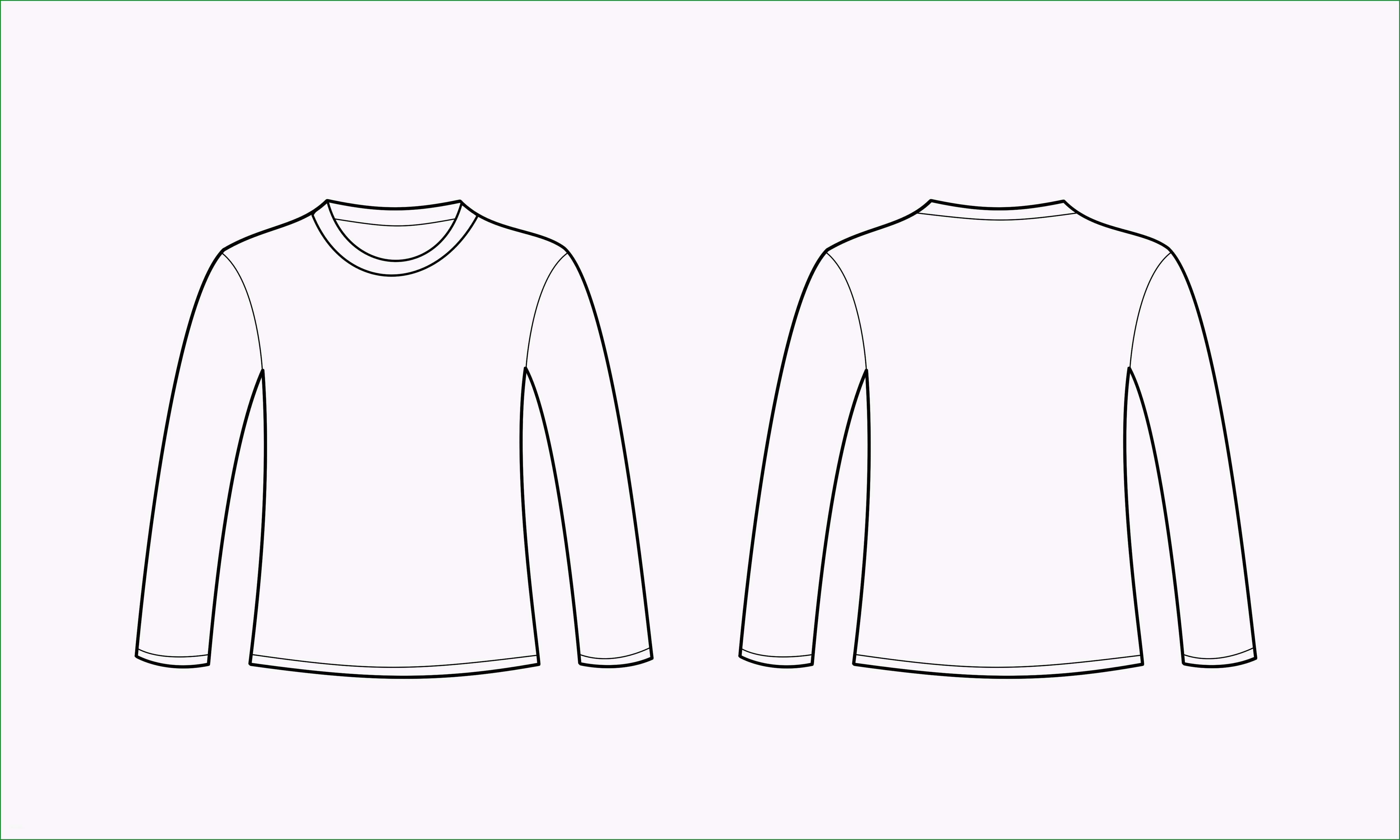 LS T shirt template