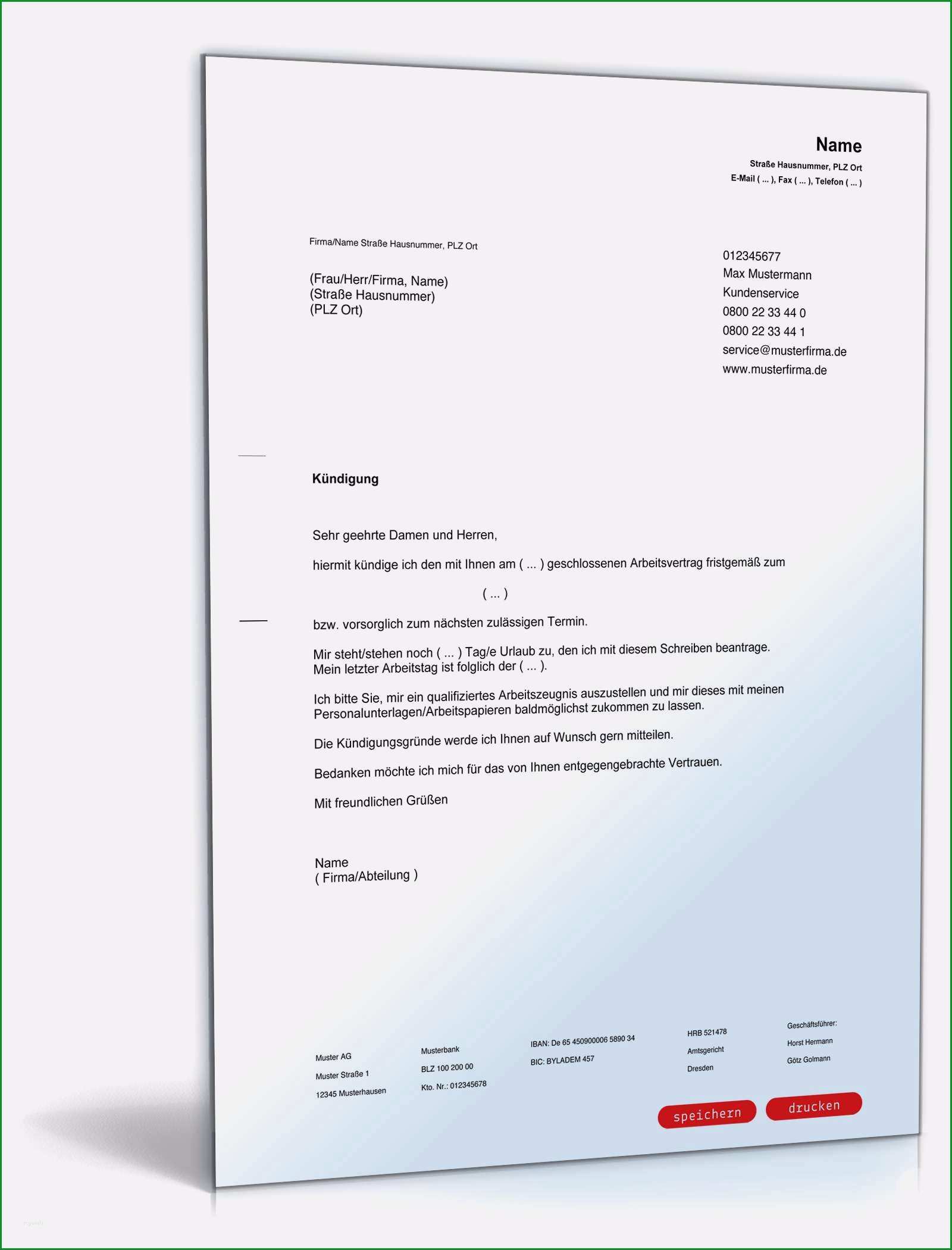 18 kundigung minijob vorlage pdf