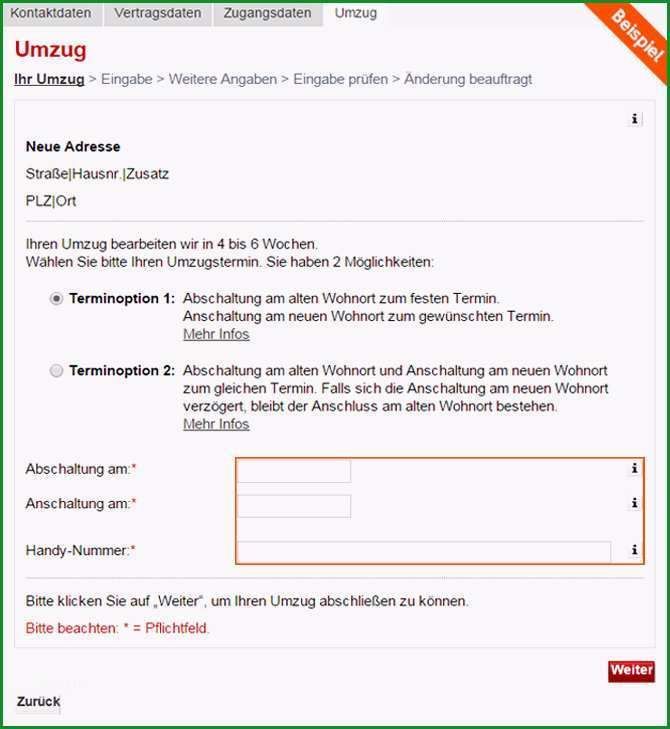 umzug beauftragen