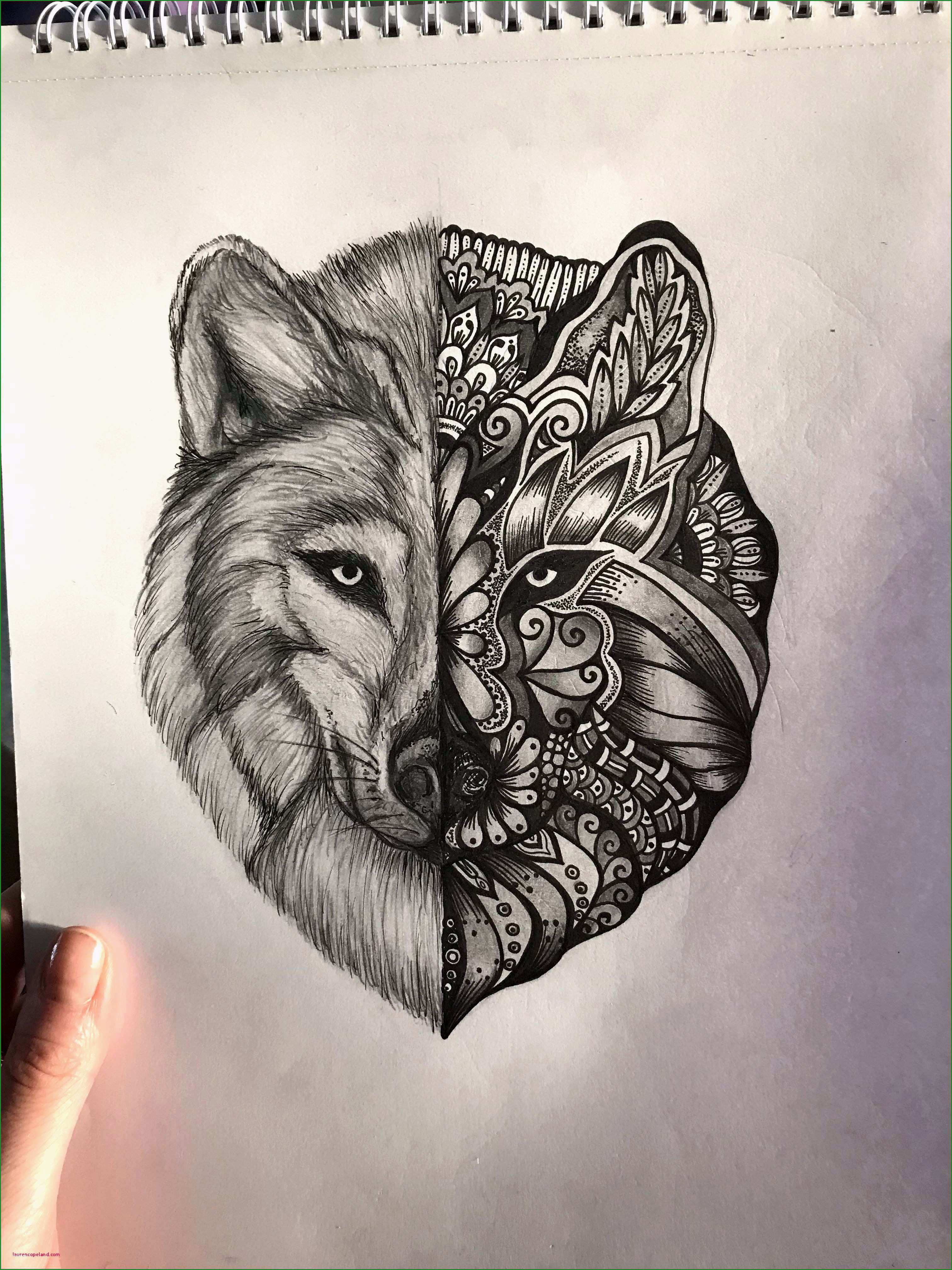 wolf mandala tattoo bedeutung