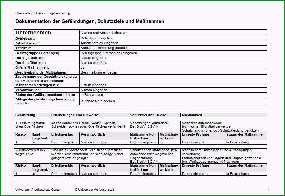 gefahrdungsbeurteilung chemieunterricht vorlage