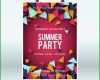 Unvergesslich sommer Party Plakat Vorlage